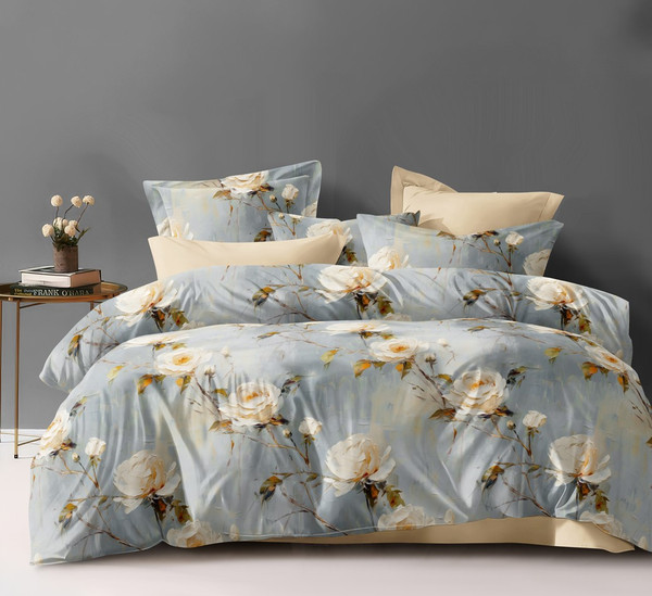 Изображение товара Комплект постельного белья Реноме Евро Оливковая коллекция УУ 6866 (поплин)