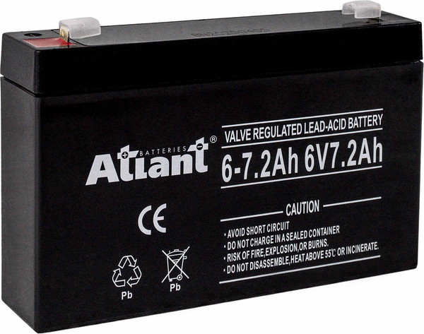 Изображение товара Аккумуляторная батарея Atlant 6V (7.2 А/ч)