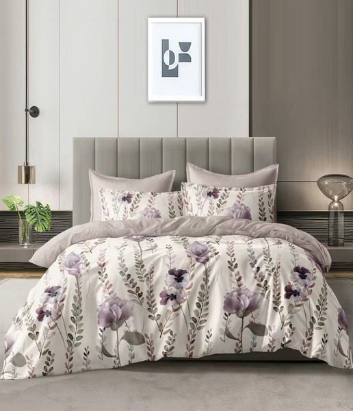 Изображение товара Комплект постельного белья Реноме 2сп Оливковая коллекция. Простыня на резинке УУ 6871 (поплин)