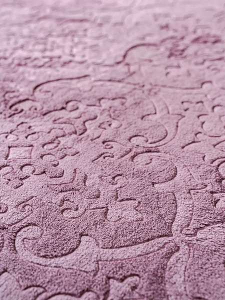 Изображение товара Плед Павлина Skandi Тиснение 150x200 (темно-розовый)