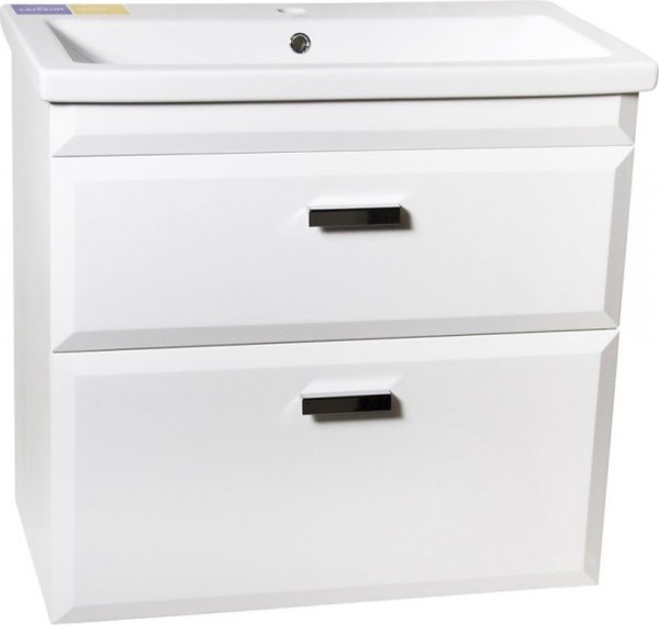 Изображение товара Тумба под умывальник Style Line Лотос 80 (подвесная, для квадратной раковины, белый)