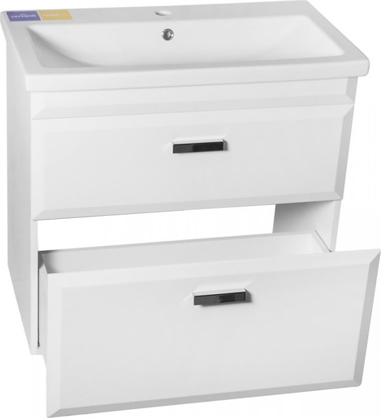 Изображение товара Тумба под умывальник Style Line Лотос 80 (подвесная, для квадратной раковины, белый)