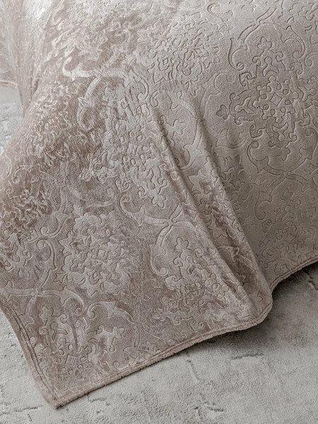 Изображение товара Плед Павлина Skandi Тиснение 200x220 (бежевый)