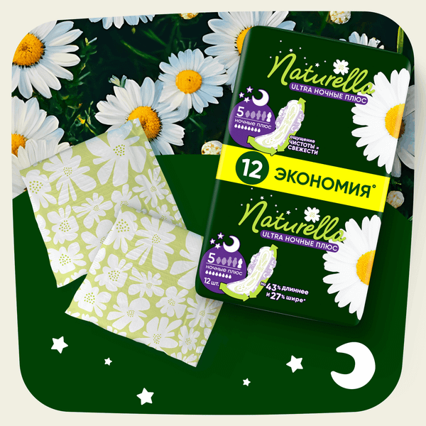 Изображение товара Прокладки гигиенические Naturella Ultra Camomile Night (12шт)