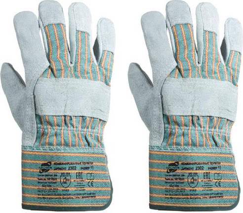 Изображение товара Перчатки защитные Arcticus Комбинированные / 2302 (р-р 11, серый/зеленый)