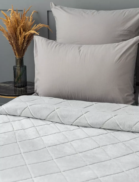 Изображение товара Плед Павлина Skandi Тиснение ромбы 220x240 (серый)