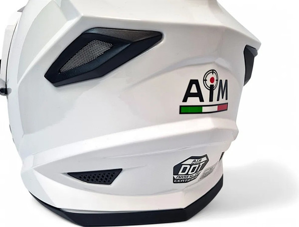 Изображение товара Мотошлем AiM JK802 / 802-007-L (L, White Glossy)