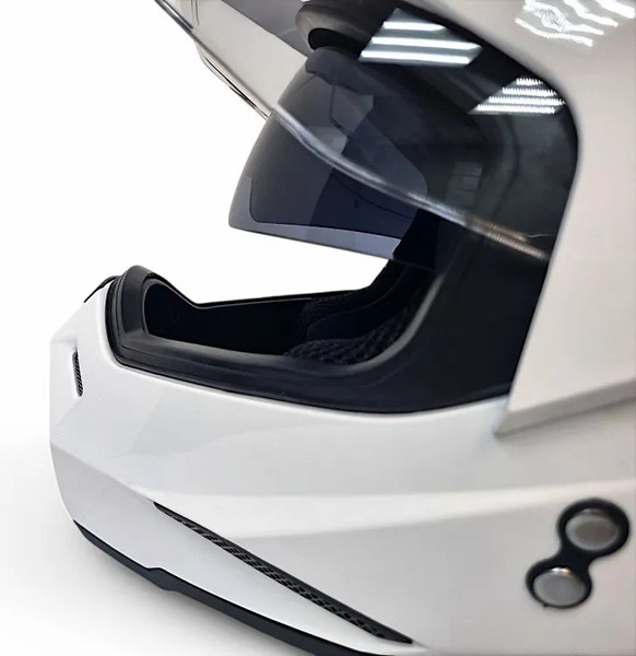 Изображение товара Мотошлем AiM JK802 / 802-007-M (M, White Glossy)