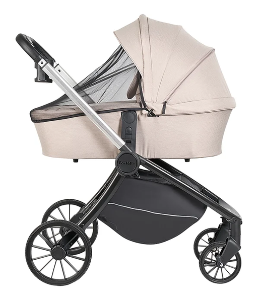 Изображение товара Детская универсальная коляска Farfello Baby Shell 2025 3в1 / BBS-013 (кофейный комби)