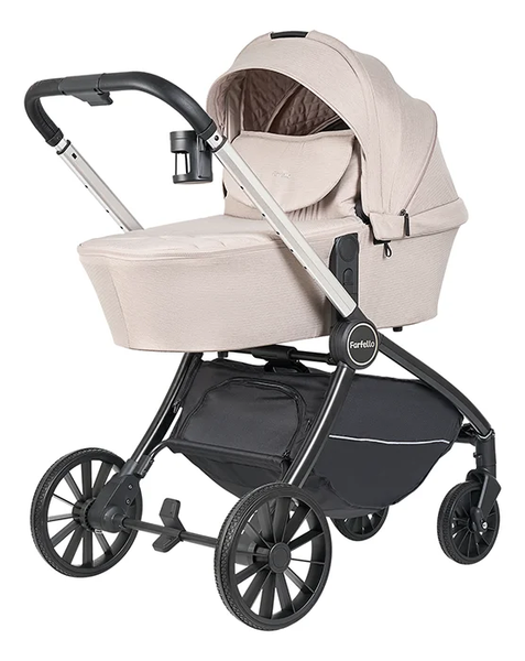 Изображение товара Детская универсальная коляска Farfello Baby Shell 2025 3в1 / BBS-013 (кофейный комби)
