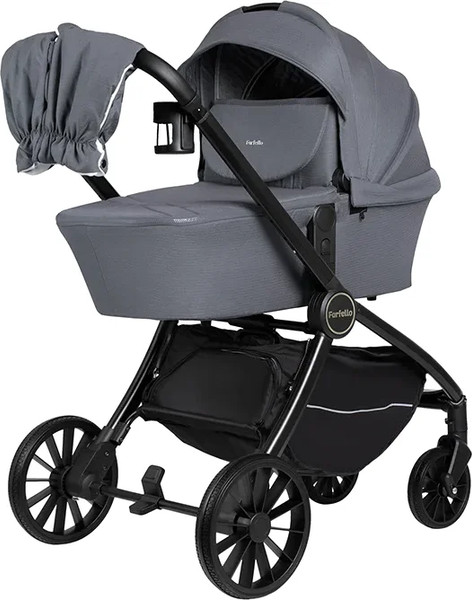 Изображение товара Детская универсальная коляска Farfello Baby Shell 2025 3в1 / BBS-014 (серый)
