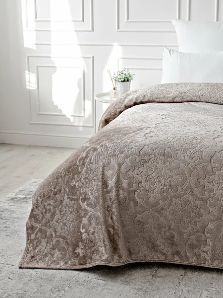 Изображение товара Плед Павлина Skandi Тиснение 150x200 (бежевый)