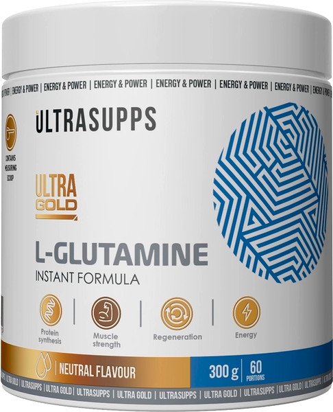 Изображение товара L-глютамин Ultrasupps Ультра Голд (300г)