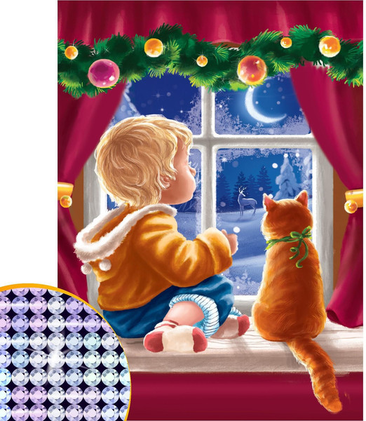 Изображение товара Набор алмазной вышивки Школа талантов Алмазная мозаика на новый год Уюта в доме / 4963048