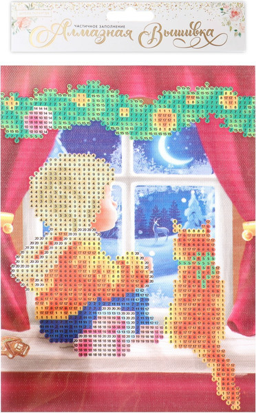 Изображение товара Набор алмазной вышивки Школа талантов Алмазная мозаика на новый год Уюта в доме / 4963048