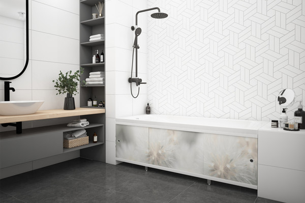 Изображение товара Экран для ванны МетаКам Монолит-М 1.68 (серо-бежевый)