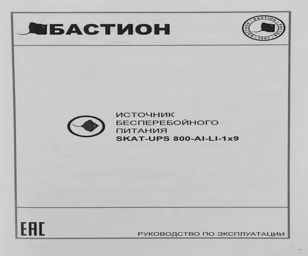 Изображение товара ИБП Бастион Skat-UPS 800 AI / 452