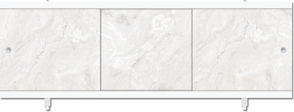 Изображение товара Экран для ванны МетаКам Монолит-М 1.48 (мрамор белый)