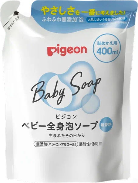 Изображение товара Мыло жидкое детское Pigeon Для младенцев 1024562 (400мл, дойпак)