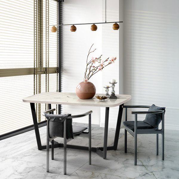 Изображение товара Обеденный стол Millwood Мюнхен 140х80 (дуб белый Craft/металл черный)