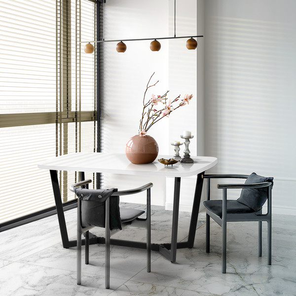 Изображение товара Обеденный стол Millwood Мюнхен 140х80 (белый/металл черный)