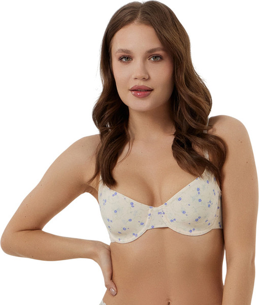 Изображение товара Бюстгальтер Mark Formelle 512566 (р.75B, цветочки на молочном)