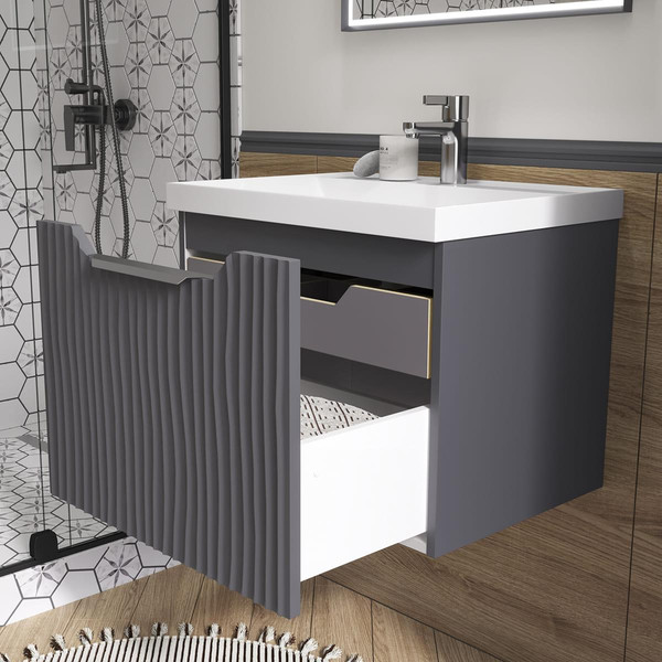 Изображение товара Тумба с умывальником EQUIL Mirage 60.1Y 78857 (подвесная)