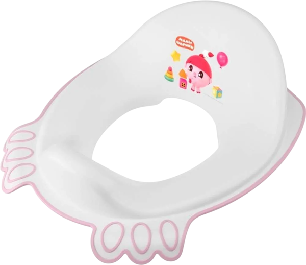 Изображение товара Детская накладка на унитаз Малышарики 431336805 (розовый)