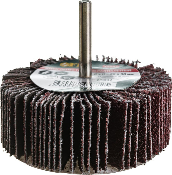 Изображение товара Шлифовальный круг FIT 80х30х6мм Р 40 / 39592