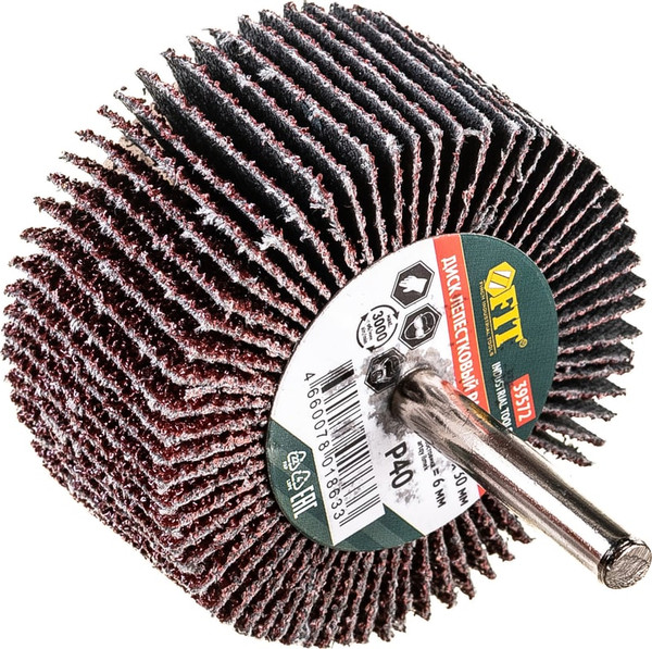 Изображение товара Шлифовальный круг FIT 60х30х6мм Р 40 / 39572