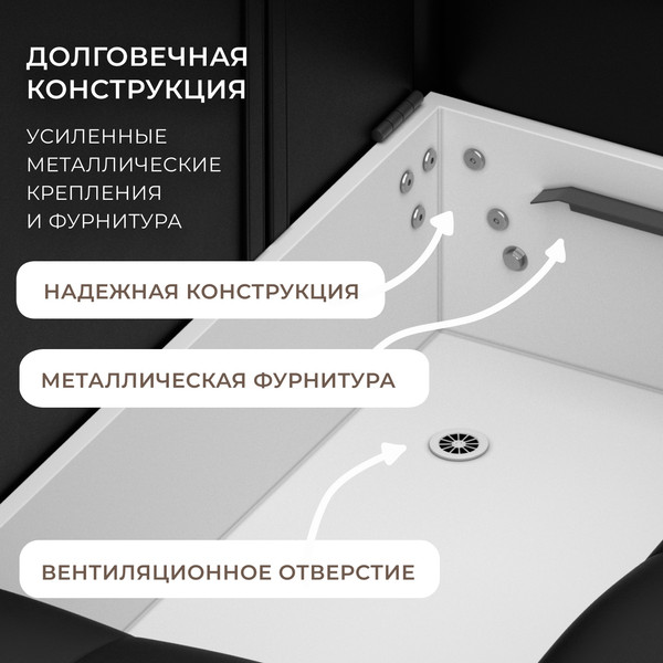 Изображение товара Диван угловой Лига Диванов Лига-052 НПБ Лонг универсальный / 129916 (экокожа Grifon 18 черный)