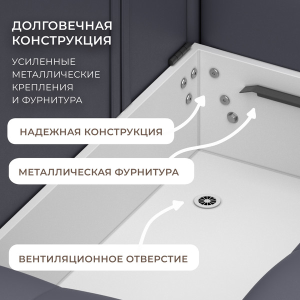 Изображение товара Диван угловой Лига Диванов Лига-052 НПБ Лонг универсальный / 129917 (экокожа Grifon 15 серый)