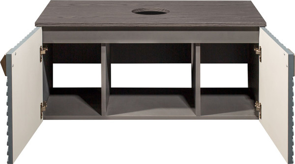 Изображение товара Тумба под умывальник Runo Андорра 70 (подвесная, графит/дуб коньячный)