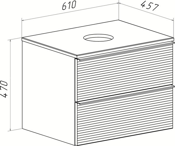 Изображение товара Тумба под умывальник Runo Орлеан 60 (подвесная, зеленый/дуб натуральный)