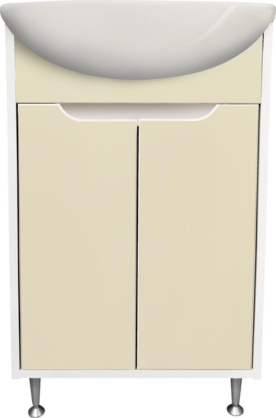 Изображение товара Тумба под умывальник Runo Эконова 60 (белый/крем)