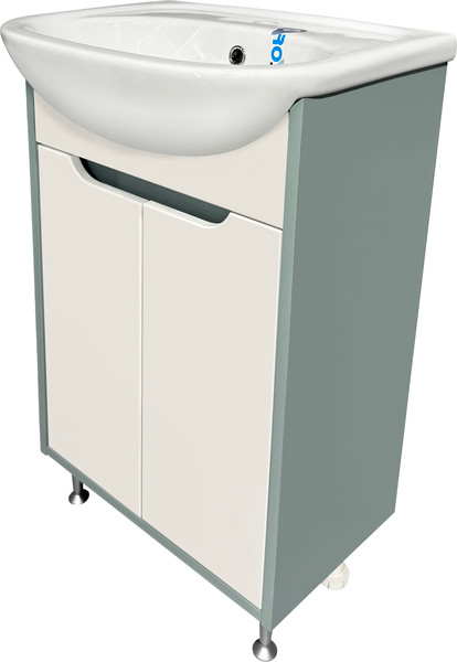 Изображение товара Тумба под умывальник Runo Эконова 60 (бирюзовый/белый)