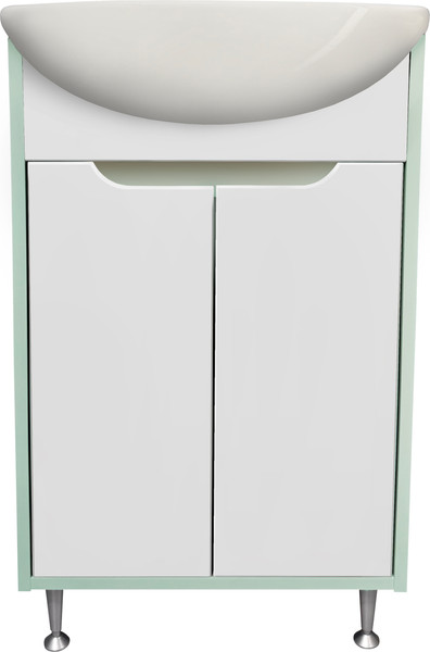 Изображение товара Тумба под умывальник Runo Эконова 50 (бирюзовый/белый)