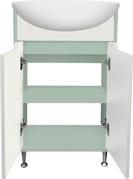 Изображение товара Тумба под умывальник Runo Эконова 50 (бирюзовый/белый)