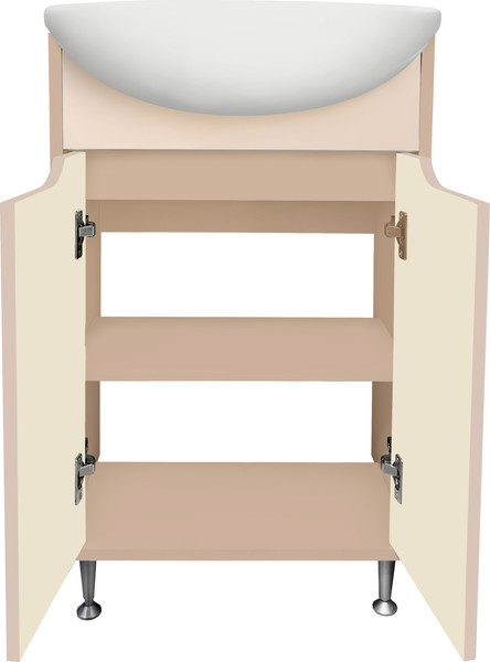 Изображение товара Тумба под умывальник Runo Эконова 50 (какао/бежевый)