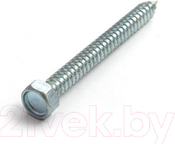 Изображение товара Шуруп ЕКТ С шестигранной головкой 5.5x19 DIN7976 / 206355 (500шт, оцинкованный)