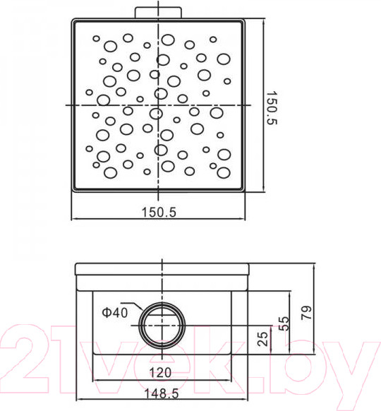 Изображение товара Трап для душа Tim BAD411502