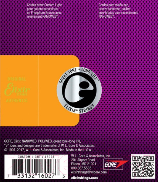 Изображение товара Струны для 12-струнной гитары Elixir Strings 11152 10-47