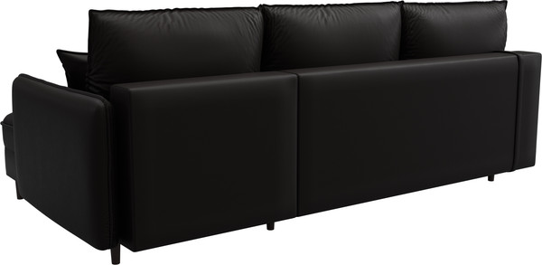 Изображение товара Диван угловой Лига Диванов Лига-064 НПБ универсальный / 129932 (экокожа Grifon 12 коричневый)