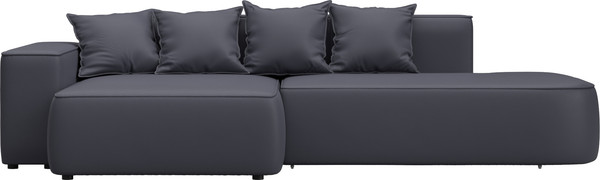 Изображение товара Диван угловой Лига Диванов Лига-065 угол левый / 129805L (экокожа Grifon 15 серый)