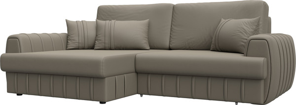 Изображение товара Диван угловой Лига Диванов Лига-057 НПБ левый / 130032L (экокожа Grifon 04 бежевый)