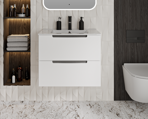 Изображение товара Тумба под умывальник Runo Lina 70 Дублин 70 (подвесная, белый)