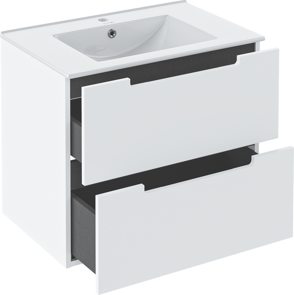 Изображение товара Тумба под умывальник Runo Lina 70 Дублин 70 (подвесная, белый)