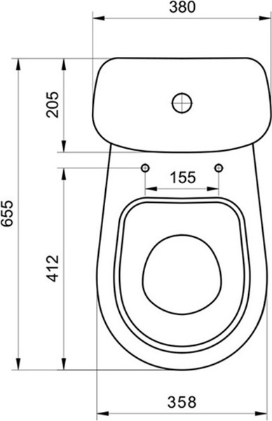 Изображение товара Унитаз напольный Santeri Баланс Комфорт 1P2179S0000BF