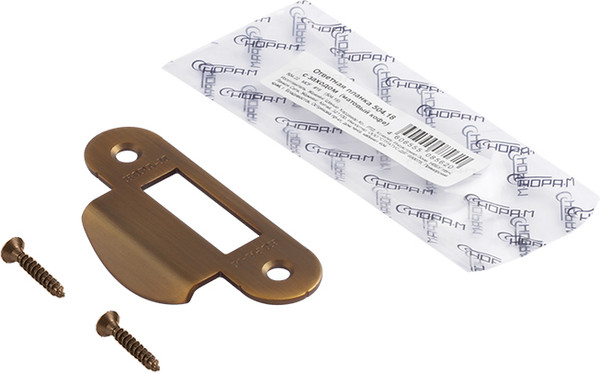 Изображение товара Ответная планка Нора-М 504.18 с заходом / 18590 (матовый кофе)