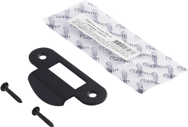 Изображение товара Ответная планка Нора-М 504.22 с заходом / 18591 (черный)